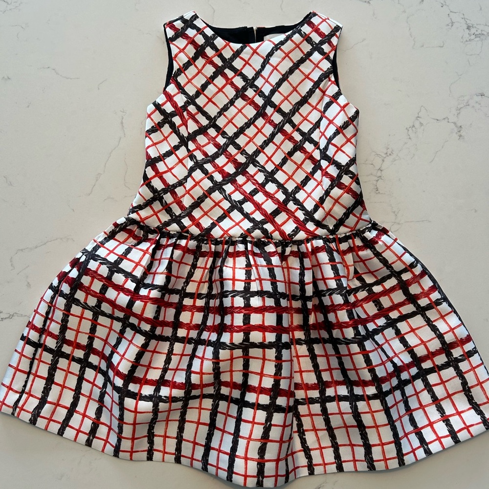 Crewcuts Red and Black Plaid Kids Dress
